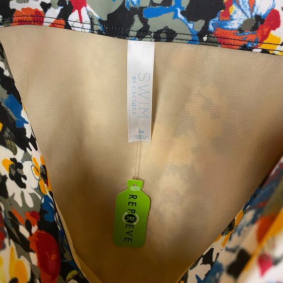 Swim by Cacique Lane Bryant Hazy Fields High Rise Swim Bottom Size 20 New - Picture 4 of 6